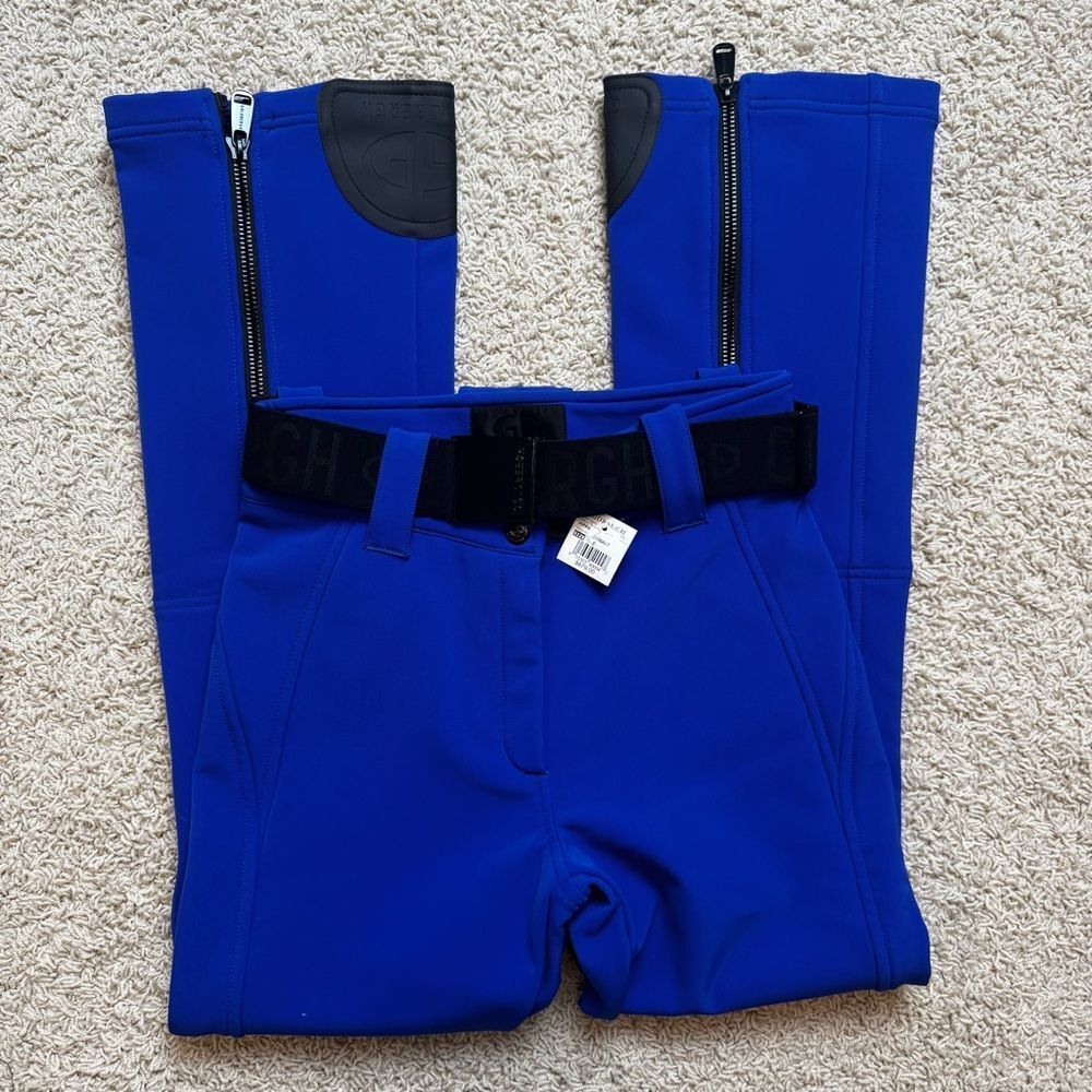 Goldbergh Pippa Ski Pants Waterproof Blue Black NWT US 8 Dazzling Blue - Picture 1 of 6